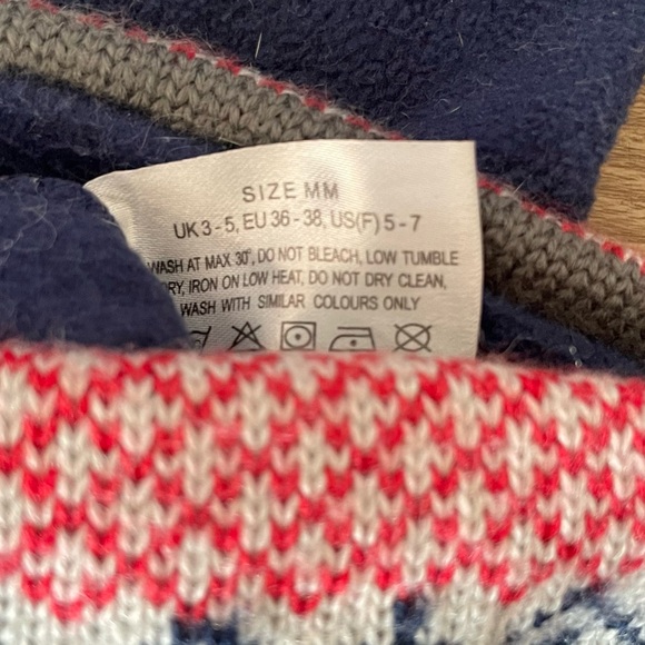 Womens Microfleece Boot Liners M Navy - Picture 2 of 3